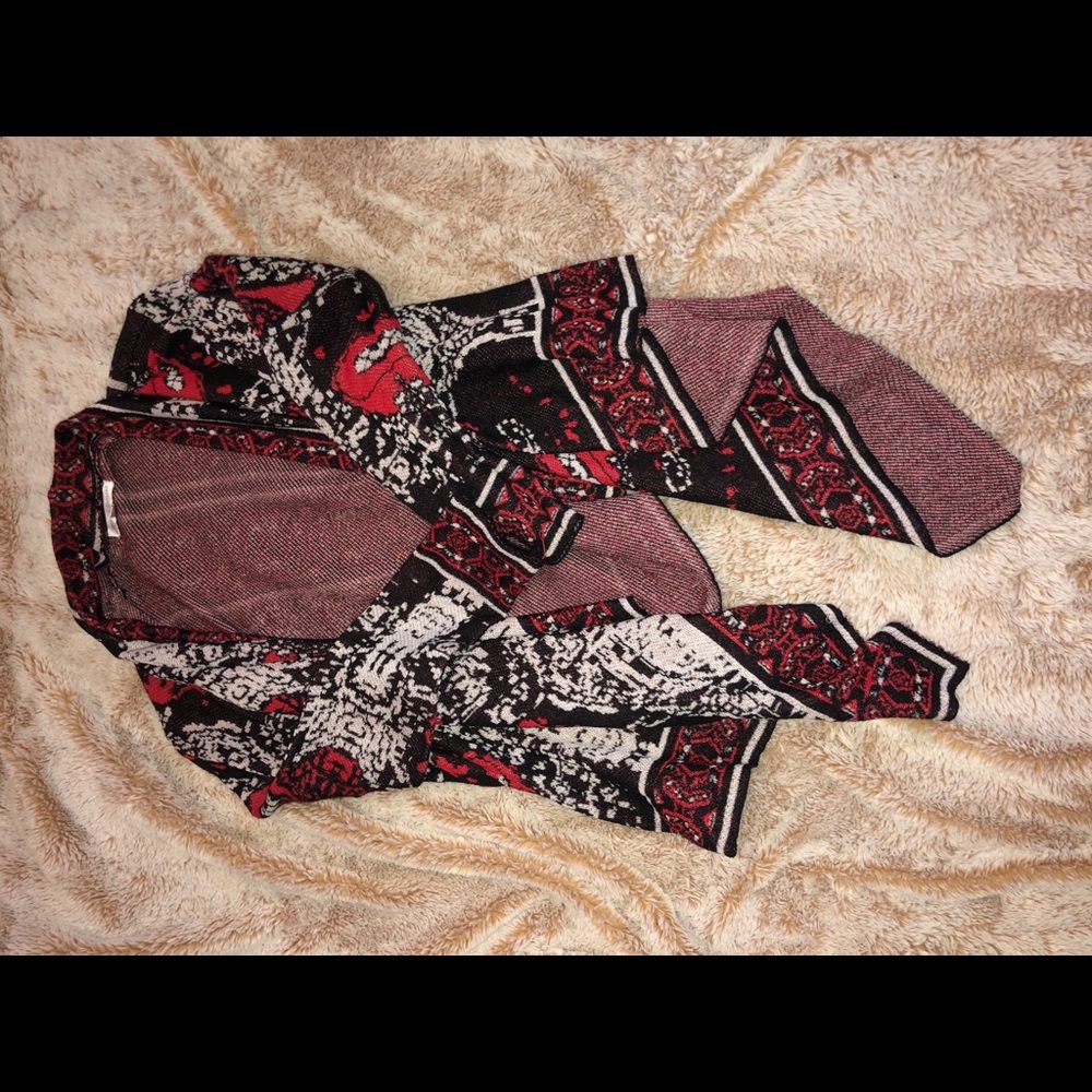 cardigan with print